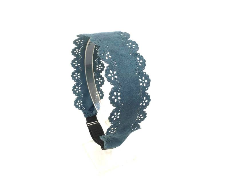 Wardani, 1, 5 "Breites, Ultra Suede Laser Geschnittenes Stirnband Mit Verstellbarem Gummizug, Haarband Für Alle Altersgruppen, Erdton von Wardani