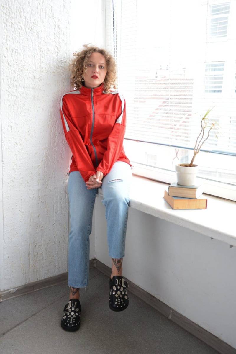 Umbro Vintage Sportjacke in Rot von WardrobeQueenVINTAGE