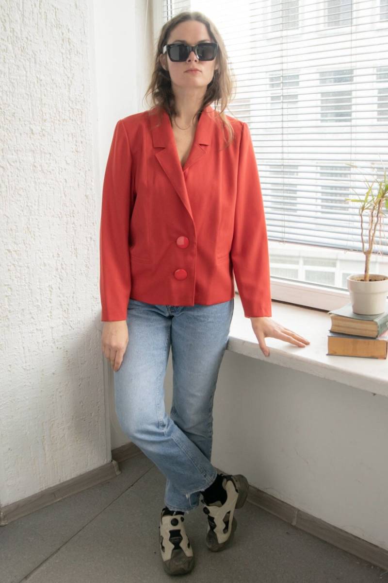 Vintage 60Er Jahre Rote Jacke von WardrobeQueenVINTAGE