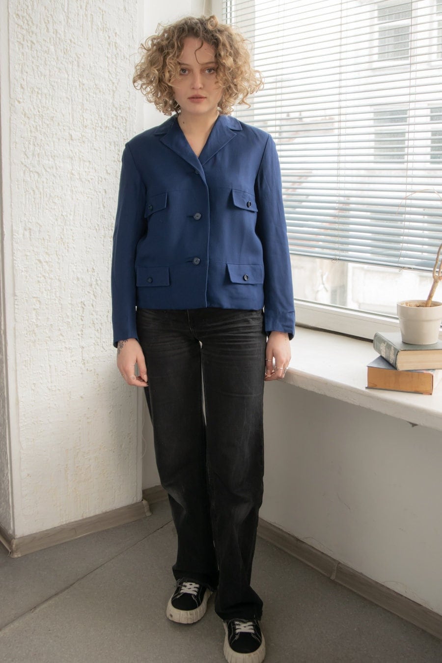 Vintage 70Er Jahre Blaue Jacken von WardrobeQueenVINTAGE