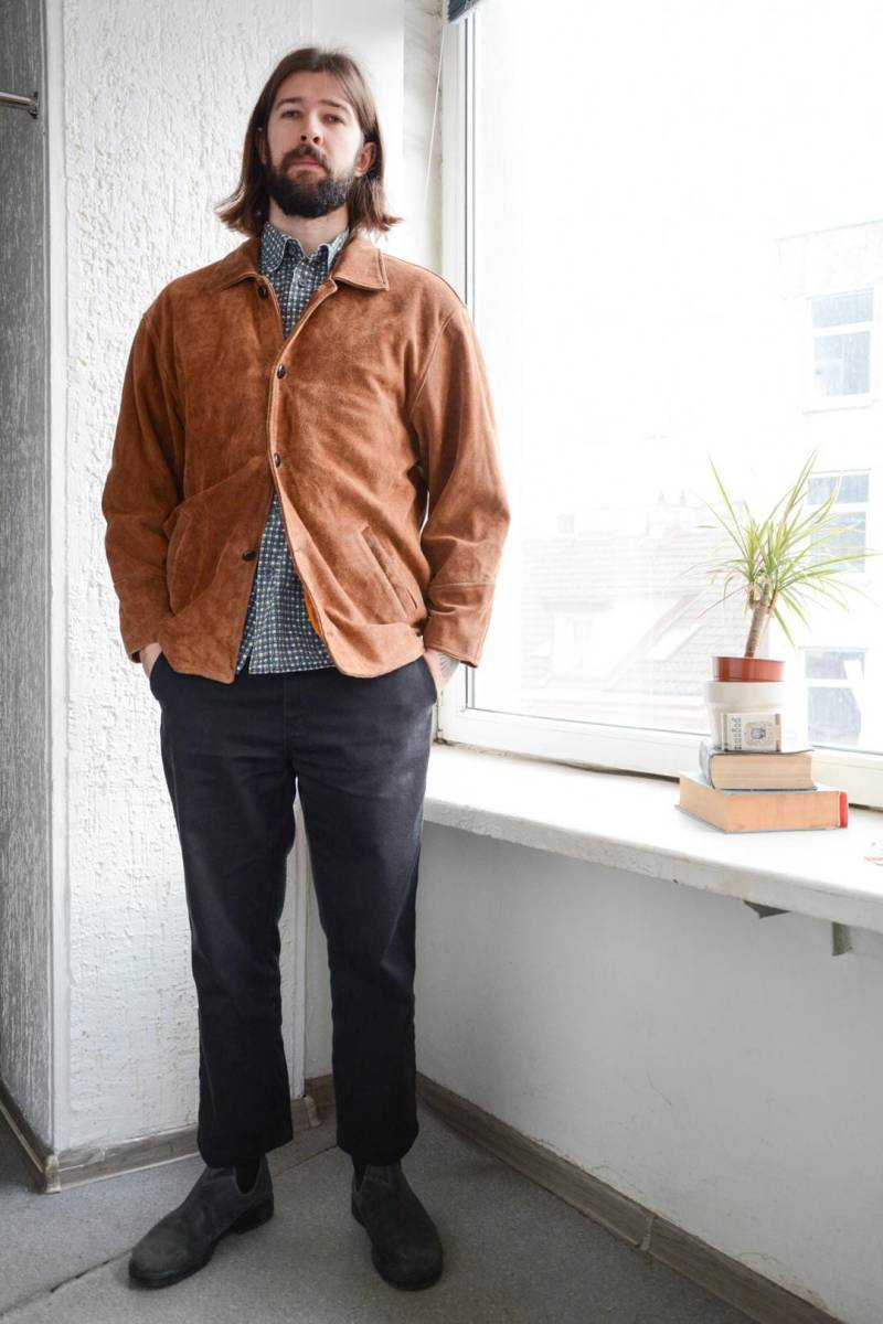 Vintage 70Er Jahre Braune Wildleder Boho Western Jacke von WardrobeQueenVINTAGE