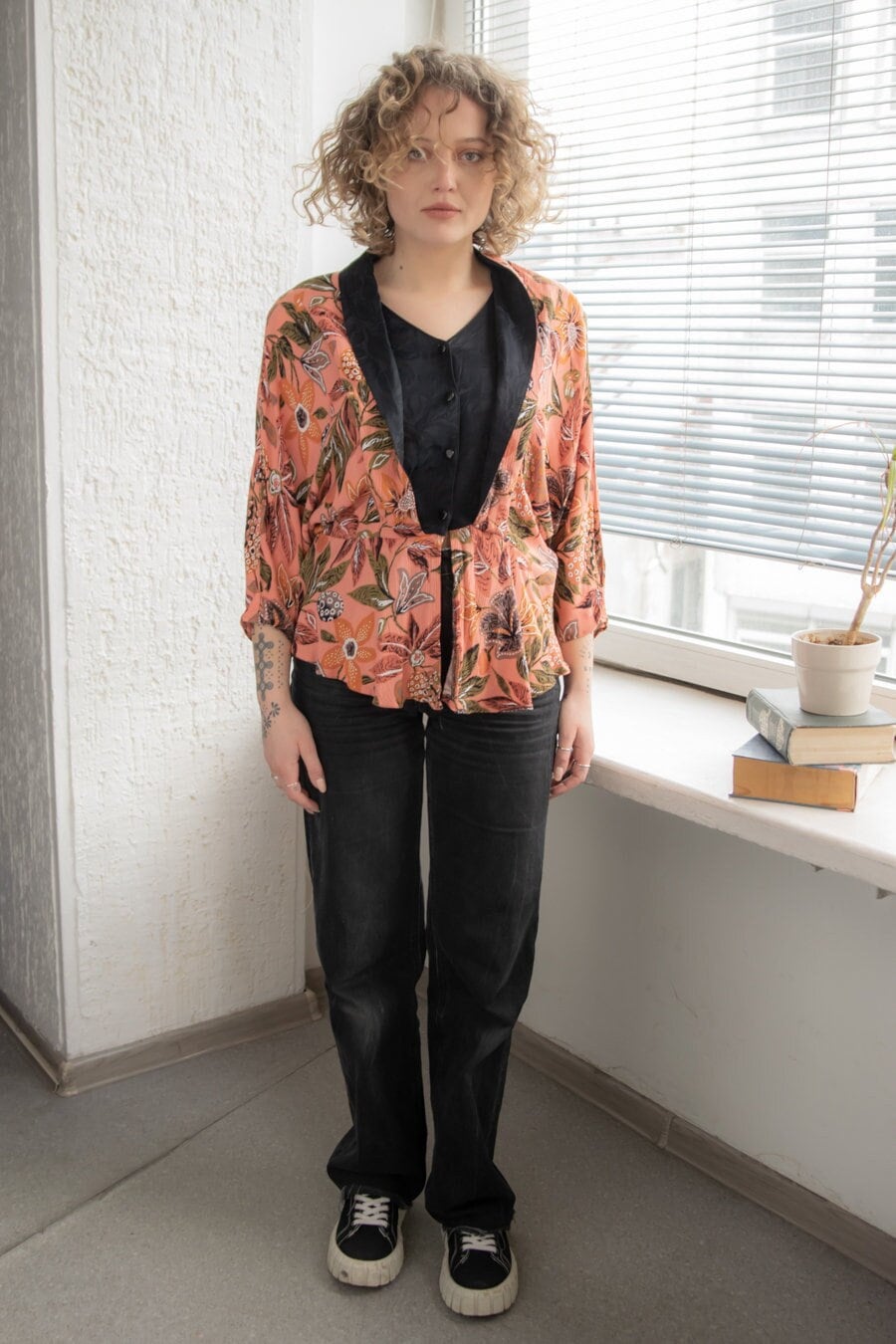 Vintage 80Er Bunt Gemustertes Top von WardrobeQueenVINTAGE