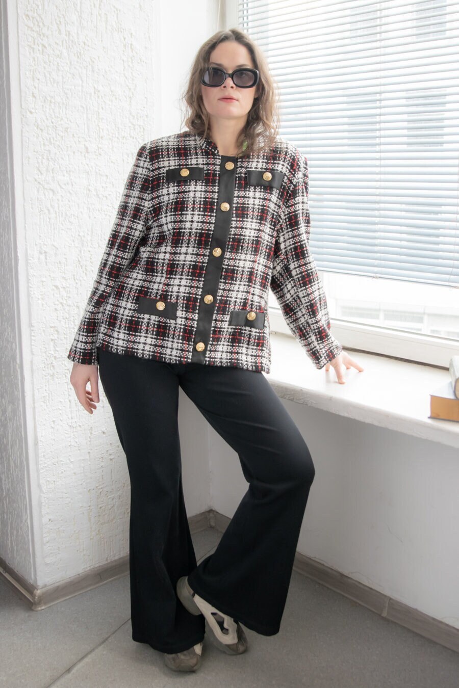 Vintage 80Er Jahre Karo Blazer von WardrobeQueenVINTAGE