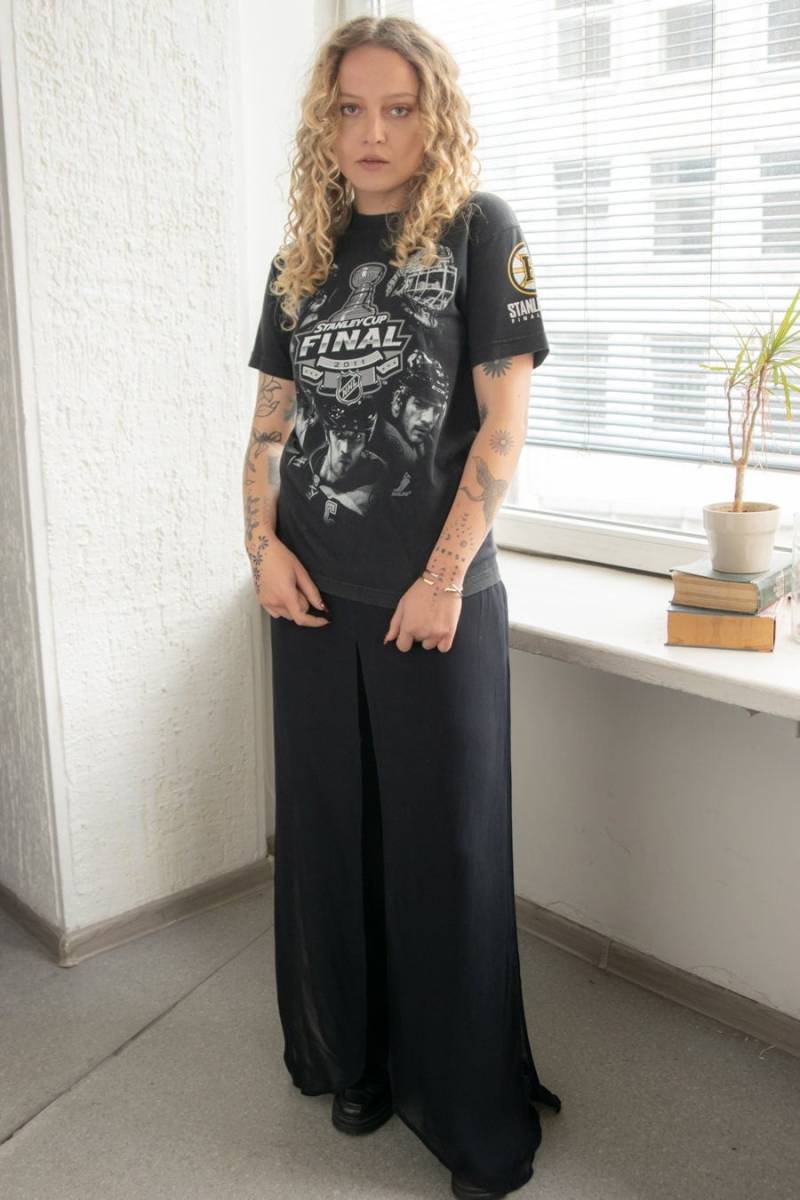 Vintage 80Er Jahre Schwarzes Baumwoll T-Shirt von WardrobeQueenVINTAGE