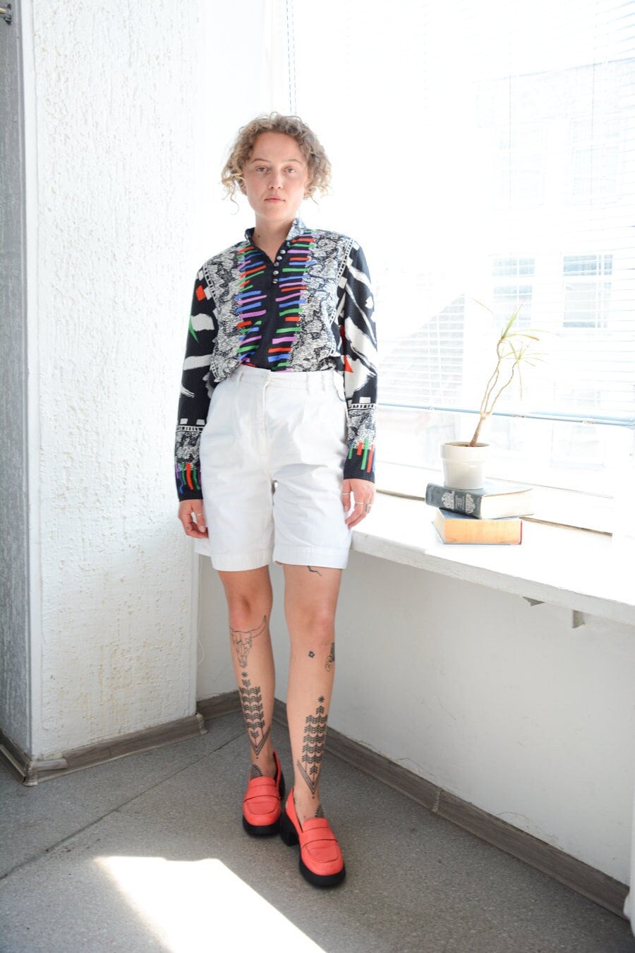 Vintage 80Er Jahre Weiße Mexx Baumwoll Shorts von WardrobeQueenVINTAGE