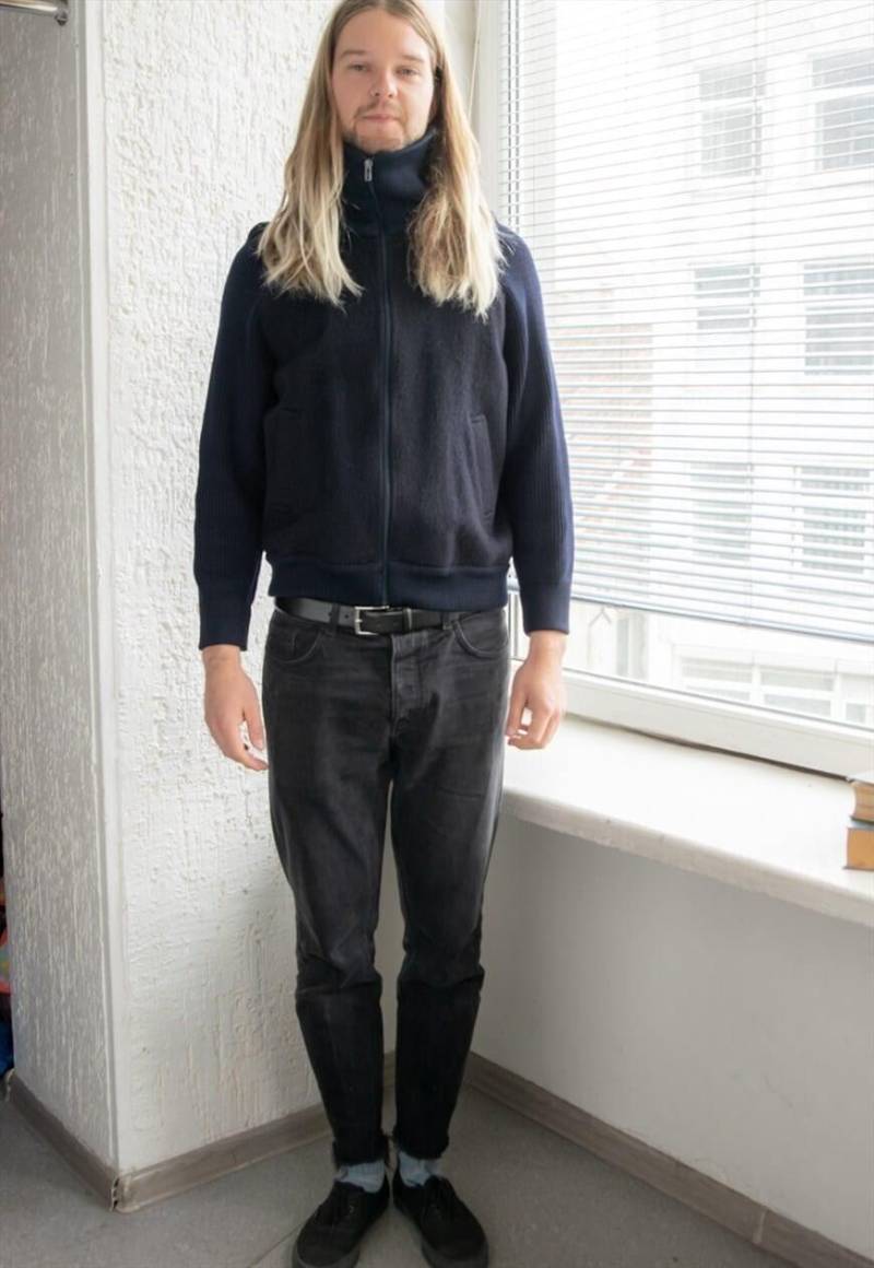 Vintage 80Er Marine Wolljacke Im Bomber Style von WardrobeQueenVINTAGE