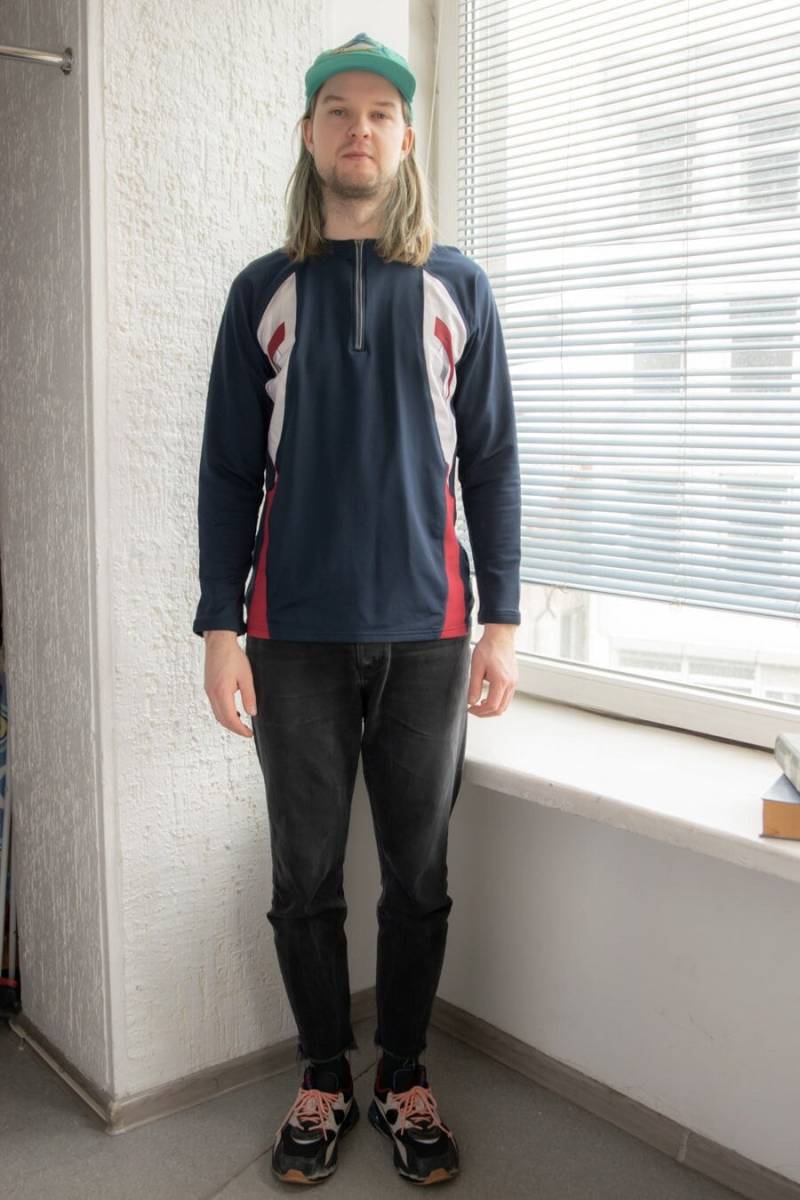 Vintage 80Er Navy 3/4 Zip Sport Top von WardrobeQueenVINTAGE