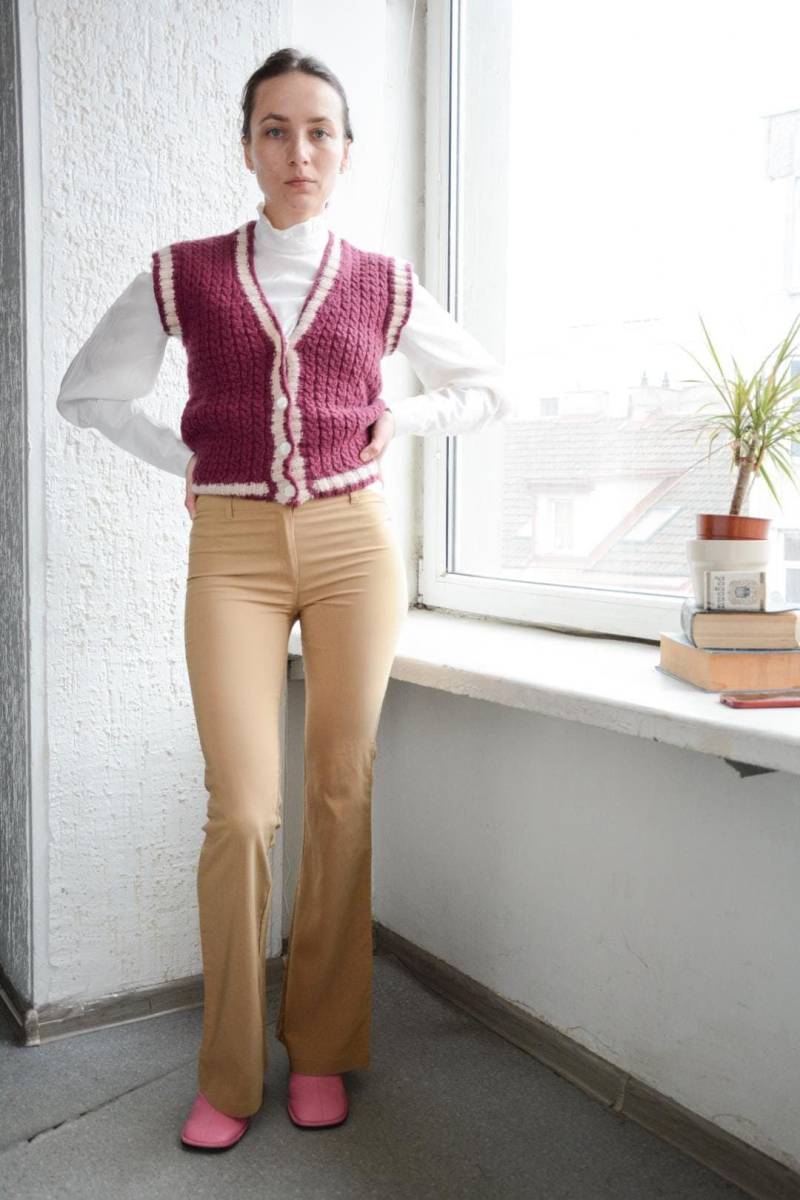 Vintage Beige Schlaghose von WardrobeQueenVINTAGE