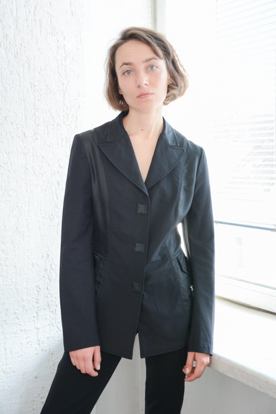 Vintage Kenzo Y2K Schwarze Jacke von WardrobeQueenVINTAGE