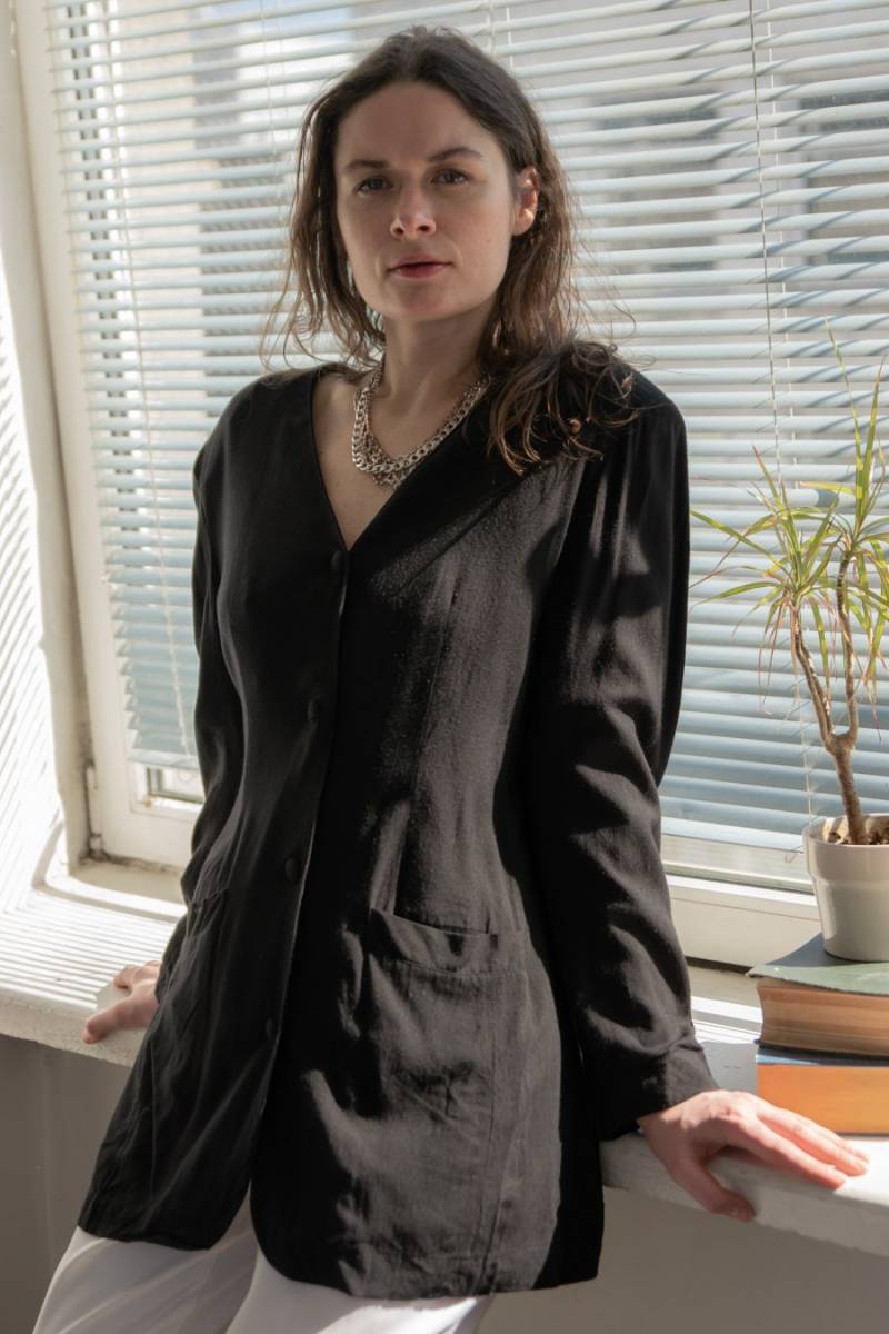 Vintage Schwarzer Blazer von WardrobeQueenVINTAGE