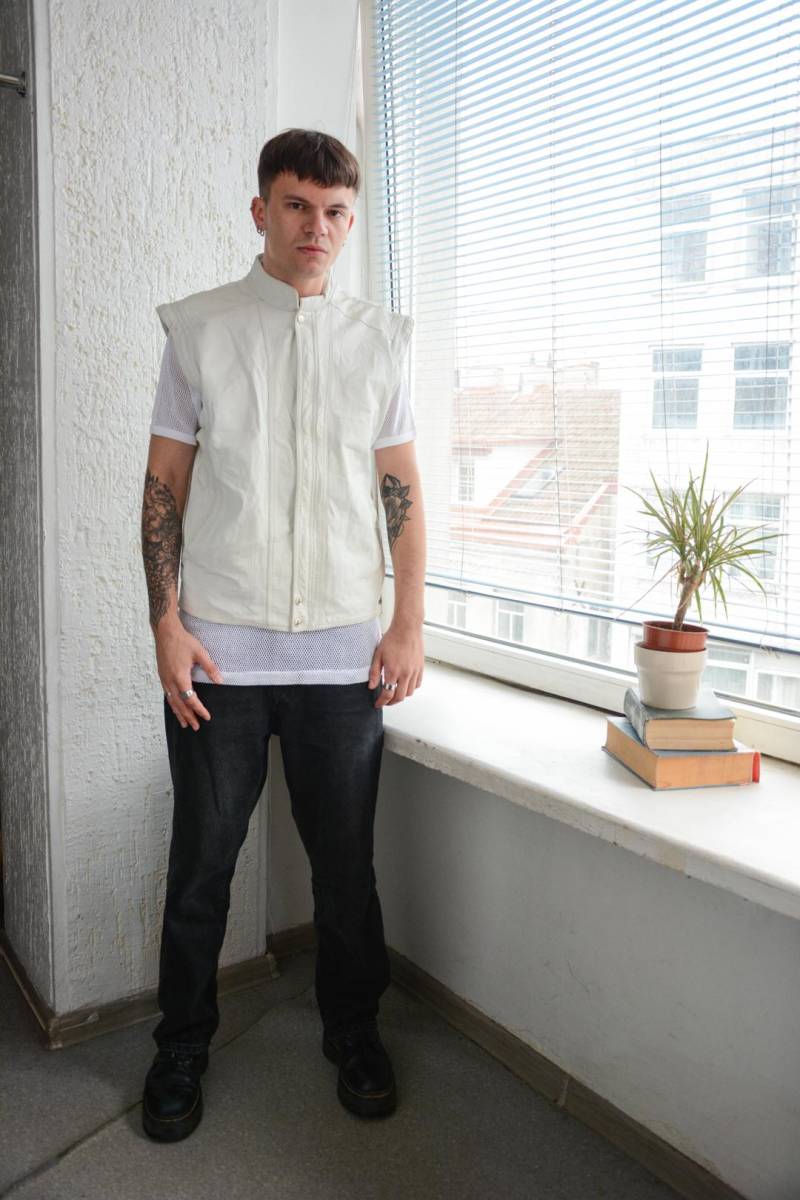 Vintage Weiße Lederweste von WardrobeQueenVINTAGE