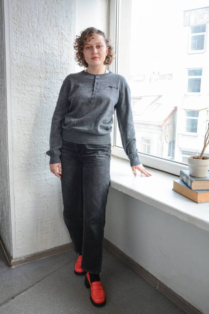 Vintage Y2K Grau Pepe Jeans Strick Pullover von WardrobeQueenVINTAGE