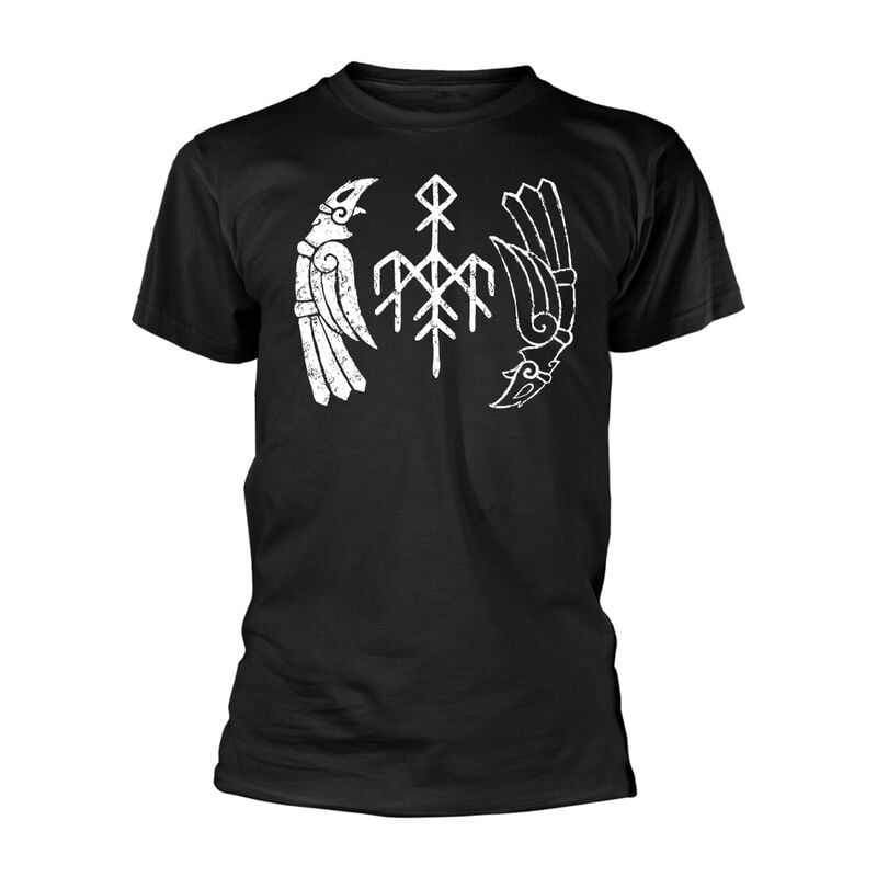 Wardruna Kvitravn T-Shirt schwarz in M von Wardruna