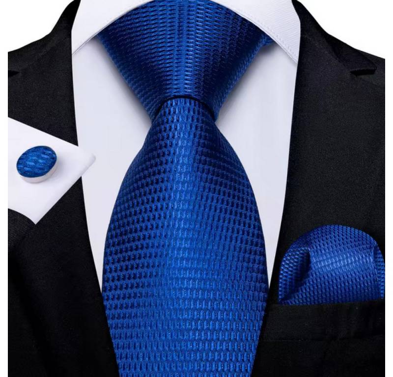 Ware aus aller Welt Krawatte Einstecktuch Manschettenknöpfe Seide Seidenkrawatte Schlips Binder von Ware aus aller Welt