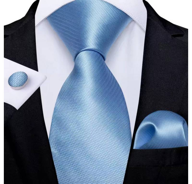 Ware aus aller Welt Krawatte Einstecktuch Manschettenknöpfe Seide Seidenkrawatte Schlips Binder von Ware aus aller Welt