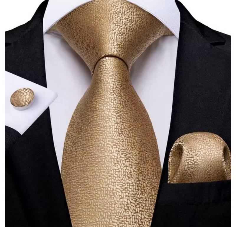 Ware aus aller Welt Krawatte Einstecktuch Manschettenknöpfe Seide Seidenkrawatte Schlips Binder von Ware aus aller Welt