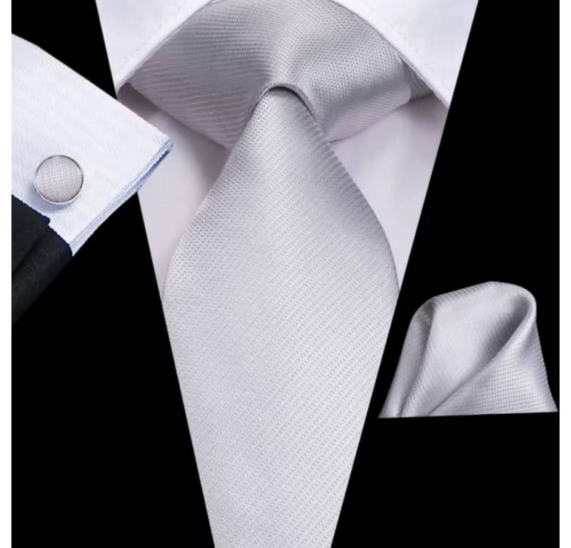 Ware aus aller Welt Krawatte Einstecktuch Manschettenknöpfe Seide Seidenkrawatte Schlips Binder von Ware aus aller Welt