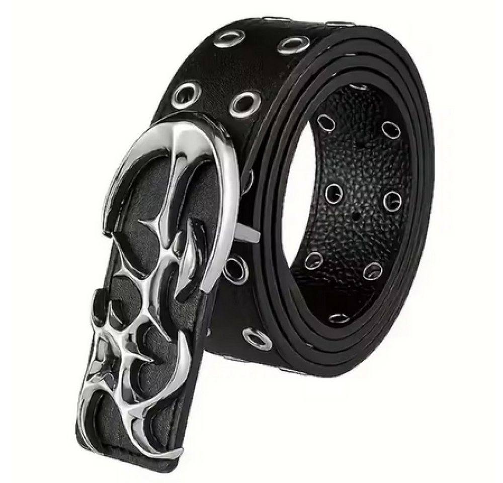 Ware aus aller Welt Nietengürtel Doppelloch Gürtel Ösengürtel Jeansgürtel Punk Hip Hop Taillengürtel von Ware aus aller Welt