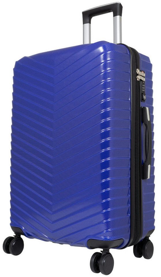 Warenhandel König Hartschalen-Trolley Aligse, 4 Rollen, Dehnfalte für Gr. L und XL, aufrecht rollbar, TSA-Schloss von Warenhandel König