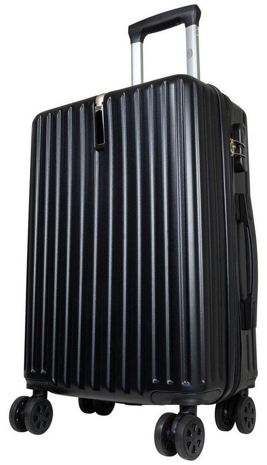 Warenhandel König Hartschalen-Trolley Portofino, 4 Rollen, Hartschale, Dehnfalte für mehr Volumen, einheitliche Farbgestaltung von Warenhandel König