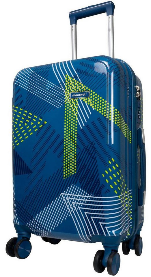 Warenhandel König Hartschalen-Trolley Ravenna, 4 Rollen, Dehnfalte für Gr. L und XL, farbig abgestimmte Griffe und Rollen von Warenhandel König