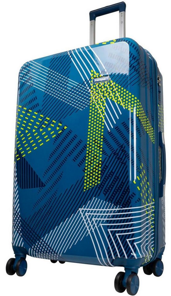 Warenhandel König Hartschalen-Trolley Ravenna, 4 Rollen, Dehnfalte für Gr. L und XL, farbig abgestimmte Griffe und Rollen von Warenhandel König