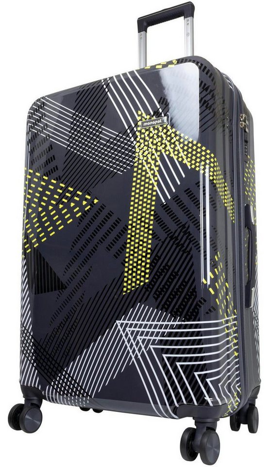 Warenhandel König Hartschalen-Trolley Ravenna, 4 Rollen, Dehnfalte für Gr. L und XL, farbig abgestimmte Griffe und Rollen von Warenhandel König