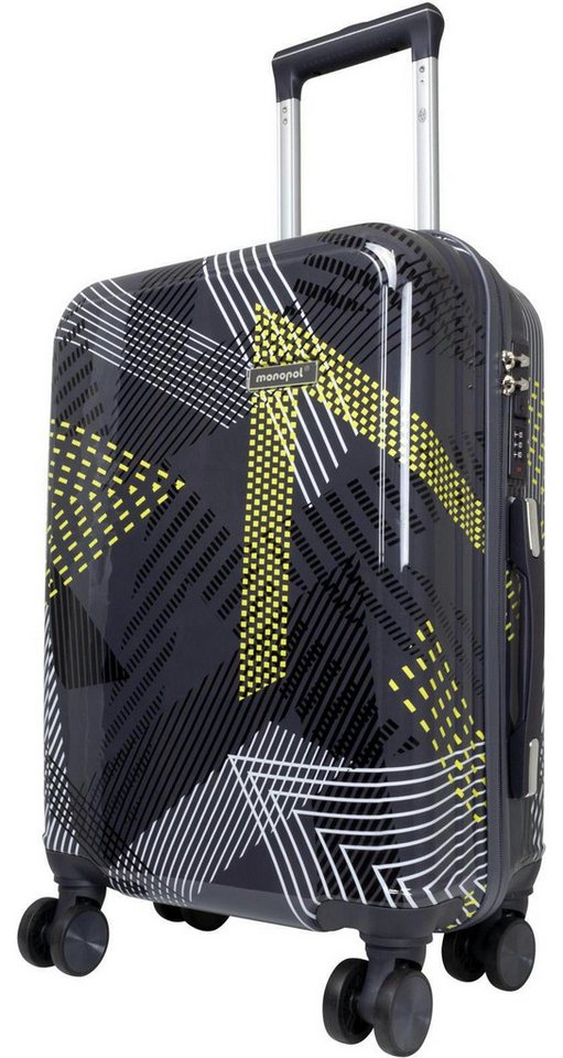 Warenhandel König Hartschalen-Trolley Ravenna, 4 Rollen, Dehnfalte für Gr. L und XL, farbig abgestimmte Griffe und Rollen von Warenhandel König