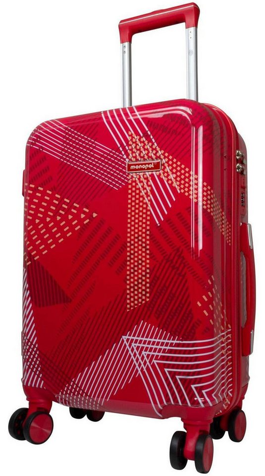 Warenhandel König Hartschalen-Trolley Ravenna, 4 Rollen, Dehnfalte für Gr. L und XL, farbig abgestimmte Griffe und Rollen von Warenhandel König