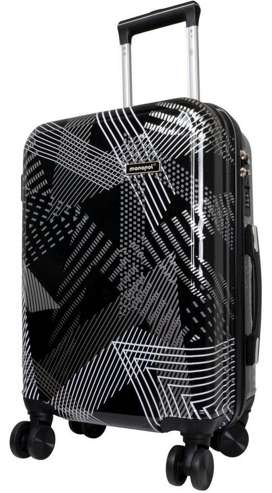 Warenhandel König Hartschalen-Trolley Ravenna, 4 Rollen, Dehnfalte für Gr. L und XL, farbig abgestimmte Griffe und Rollen von Warenhandel König