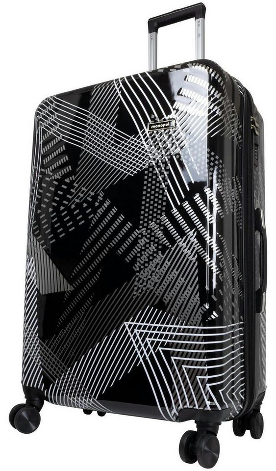 Warenhandel König Hartschalen-Trolley Ravenna, 4 Rollen, Dehnfalte für Gr. L und XL, farbig abgestimmte Griffe und Rollen von Warenhandel König