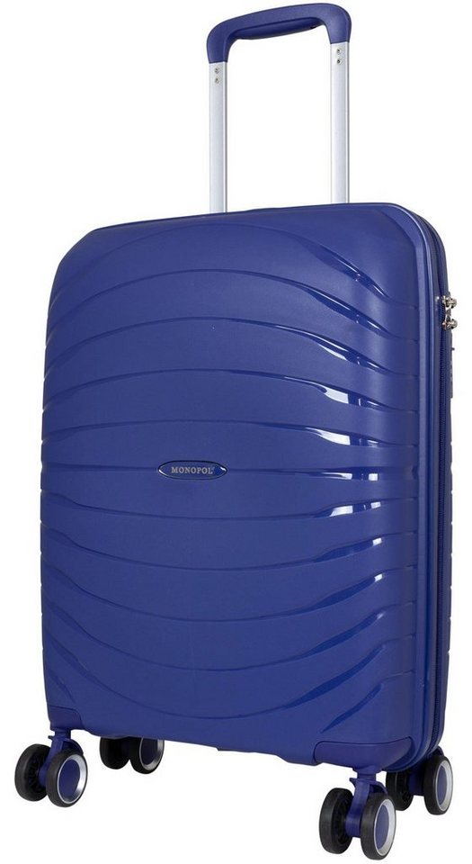 Warenhandel König Hartschalen-Trolley Rethmar, 4 Rollen, farbig einheitliche Griffe, Rollen und Reißverschlüsse von Warenhandel König