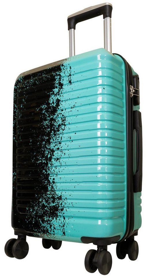 Warenhandel König Hartschalen-Trolley Sierra, 4 Rollen, modernes Zwei-Farb-Design, aufrecht rollbar von Warenhandel König