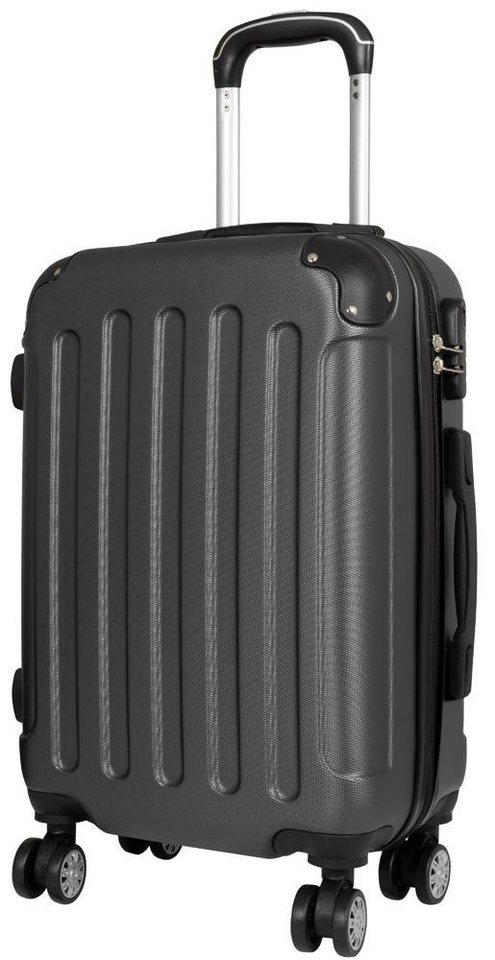 Warenhandel König Hartschalen-Trolley Gronau, 4 Rollen, aufrecht rollbar, beidseitig packbar, robust, leicht von Warenhandel König