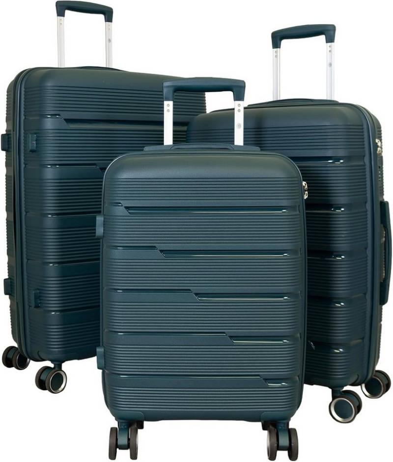 Warenhandel König Trolleyset Aruba, 4 Rollen, (Gr. M, L und XL, 3 tlg., Hartschalen Trolley Set), modernes Design von Warenhandel König