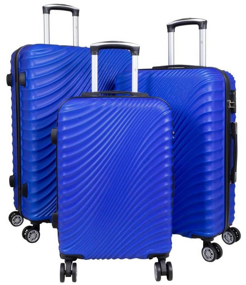 Warenhandel König Trolleyset Padua, 4 Rollen, (Gr. M, L und XL, 3 tlg., Hartschalen Trolley Set), Hartschale, robust, aufrecht rollbar von Warenhandel König