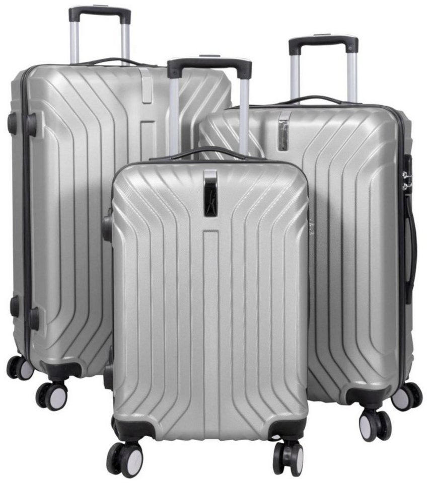 Warenhandel König Trolleyset Palma, 4 Rollen, (3 tlg., Gr. M, L und XL), klassisches Design von Warenhandel König