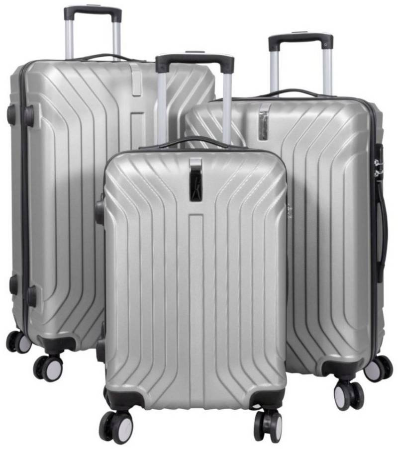 Warenhandel König Trolleyset Palma, 4 Rollen, (3 tlg., Gr. M, L und XL), klassisches Design von Warenhandel König