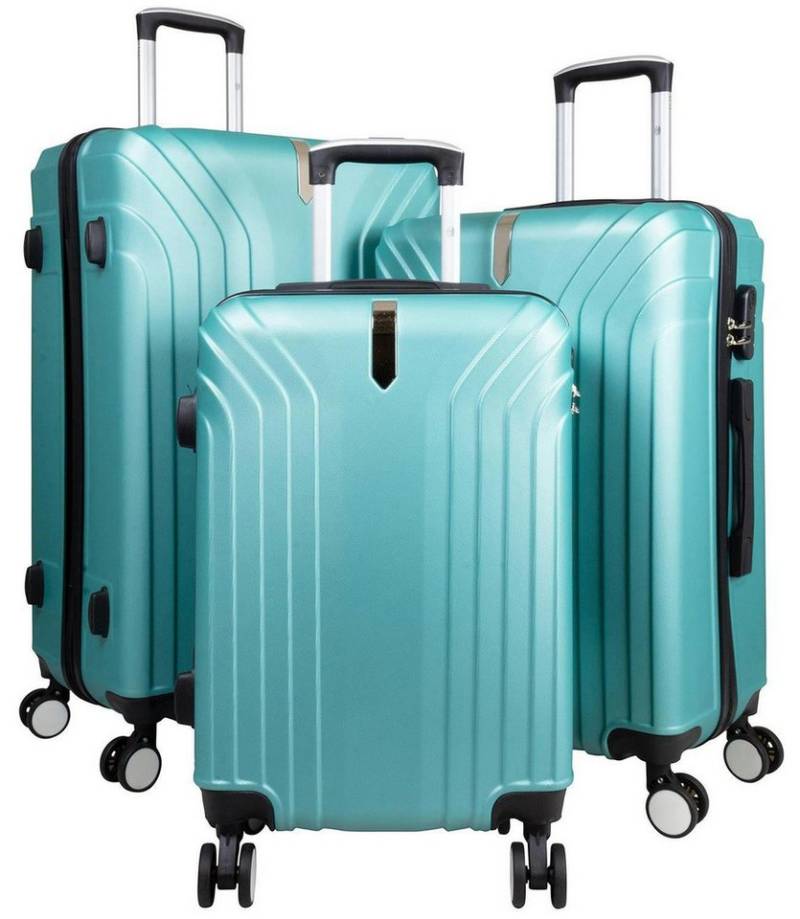 Warenhandel König Trolleyset Palma24, 4 Rollen, (Gr. M, L und XL, Hartschalen Trolley Set), Hartschale, robust, aufrecht rollbar von Warenhandel König