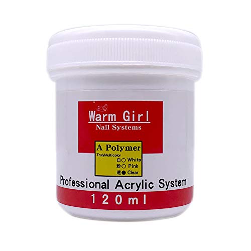 Warm Girl 120g Acrylic Powder Nail Art Tip Manicure Builder Molding Kit (Clear) by Warm Girl von Warm Girl