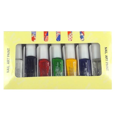 Warm Girl 7pcs Fineliner, Nailart Liner. In Glasflasche. Auf Nagellack Basis von Warm Girl