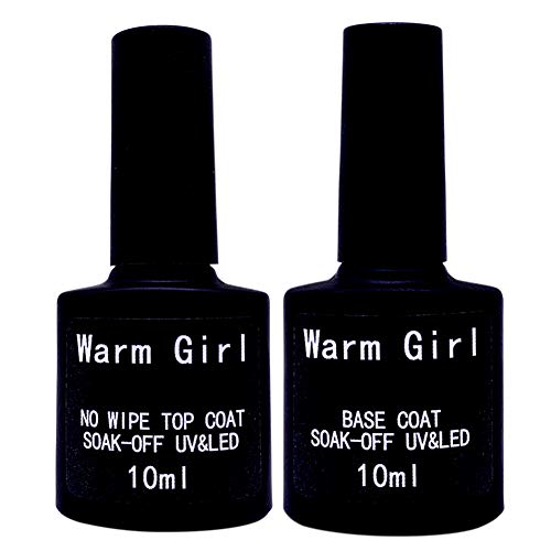 Warm Girl UV Gel Top Coat Base Coat Set UV LED Gel Gelnägel Überlack und Unterlack Set Nagel Gel Gellack von Warm Girl