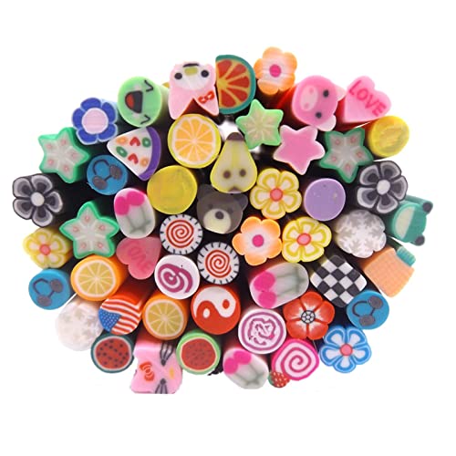 Warm Mädchen 50pc Canes 3D Design Ruten Sticks Aufkleber Nail Art Dekorationen Tools von Warm Girl