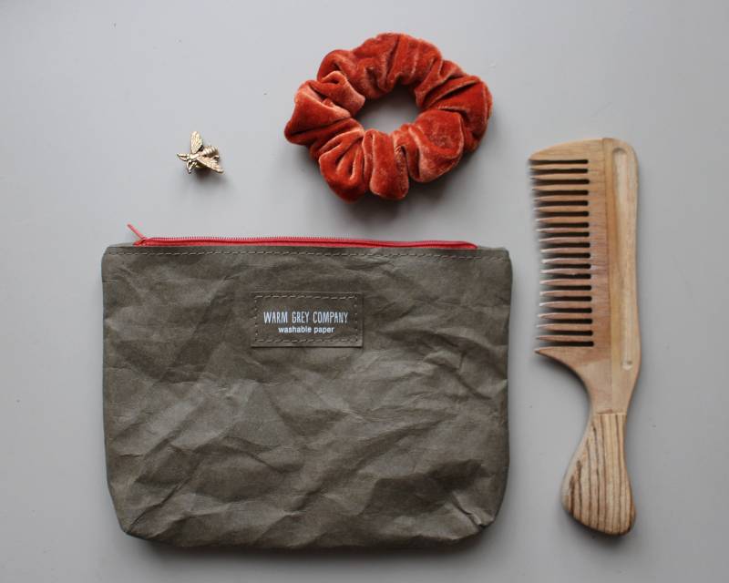 Waschbar Papier Beutel, Kosmetiktasche, Taschenorganizer, Geldbörse, Minimalist, Einfaches Accessoire, Essentials von WarmGreyCompany