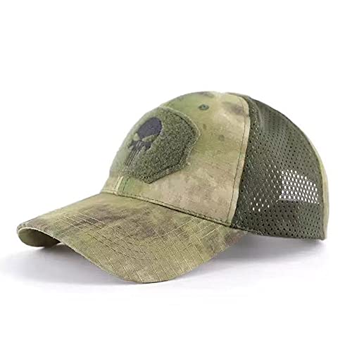 Baseball Cap mit Tarnmuster für Herren und Damen Camouflage Trucker-Kappe Baseball Mütze Baseballkappe Hip Hop Flat Hut für Jagd Angeln Camping von WarmHeartting