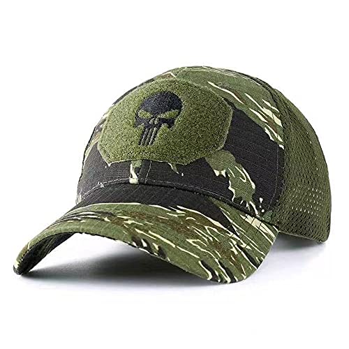 Baseball Cap mit Tarnmuster für Herren und Damen Camouflage Trucker-Kappe Baseball Mütze Baseballkappe Hip Hop Flat Hut für Jagd Angeln Camping von WarmHeartting