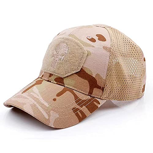 Baseball Cap mit Tarnmuster für Herren und Damen Camouflage Trucker-Kappe Baseball Mütze Baseballkappe Hip Hop Flat Hut für Jagd Angeln Camping von WarmHeartting