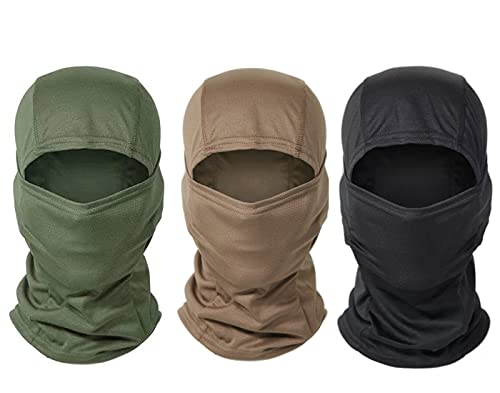 WarmHeartting Sturmhauben Jagd Balaclava Gesichtsmaske, Winddicht Camouflage Balaclava Taktische Kapuze Headwear, Mesh Helme Liner für Erwachsene Frauen und Männer von WarmHeartting