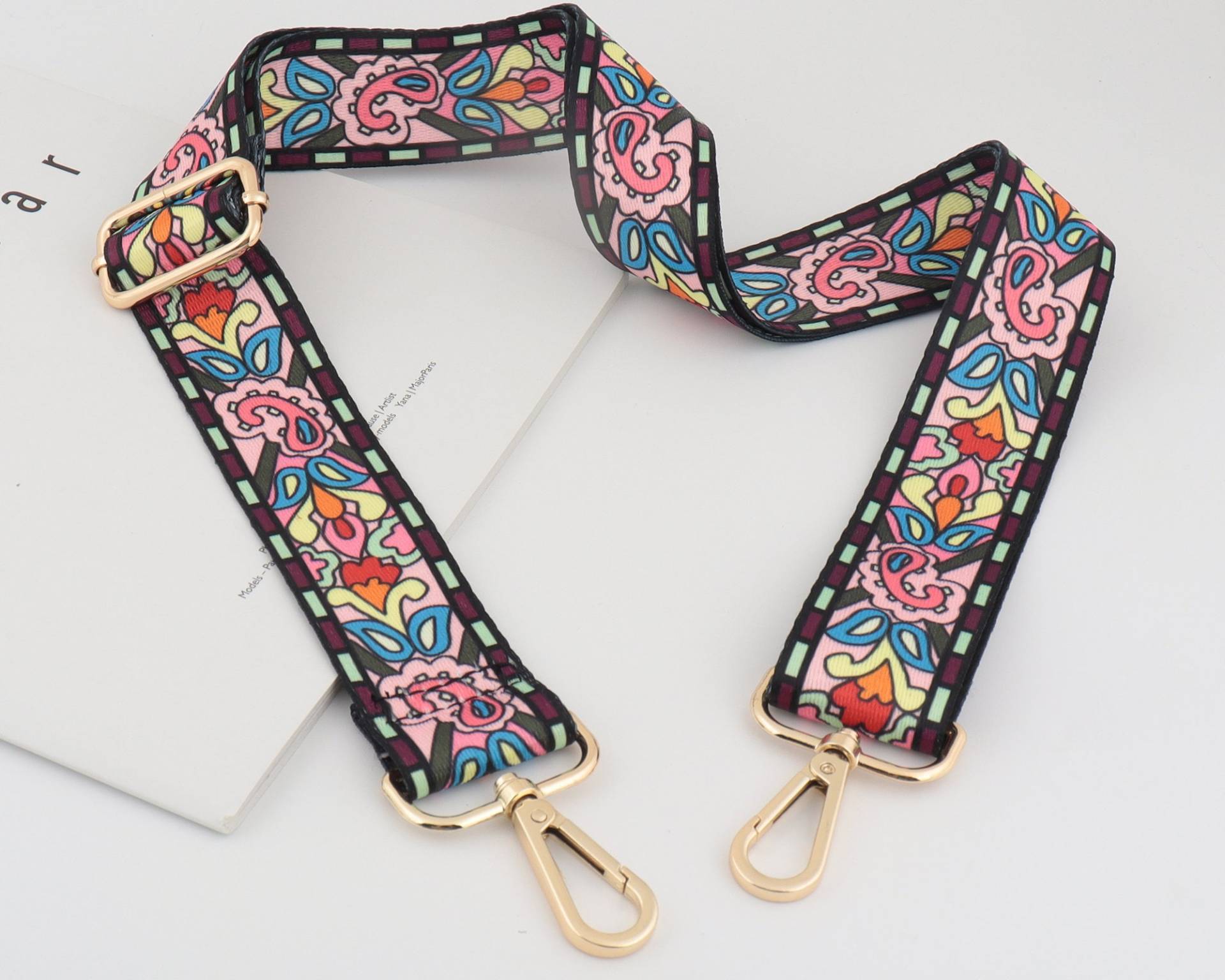 3, 8cm Breite Verstellbarer Blumen Taschengurt, Crossbody Canvas Sling Henkel, Gänseblümchen Taschengurte, Ersatzgurt Für Damentaschen von WarmanBoutique