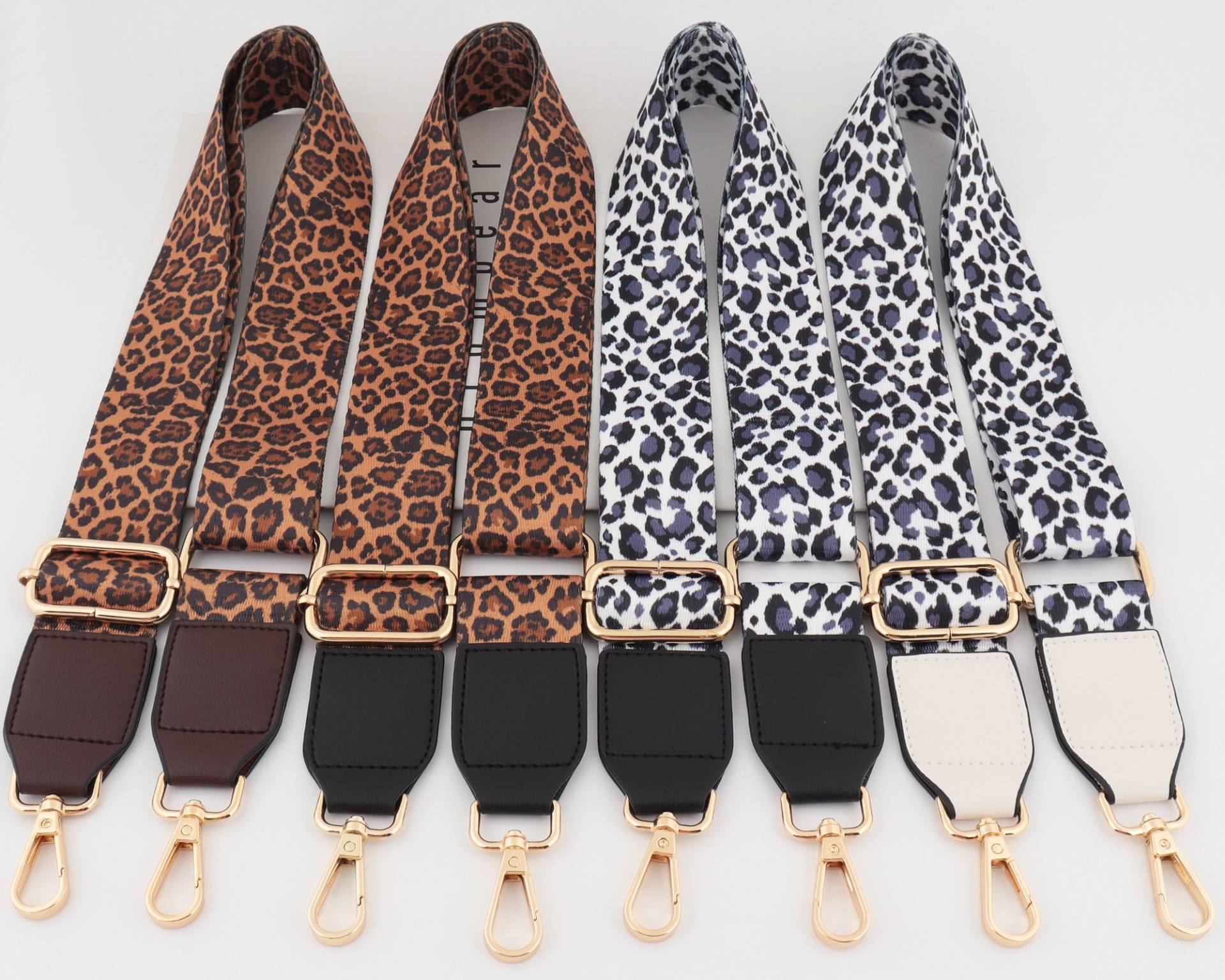 3, 8cm Breite Verstellbarer Schultergurt/Leopard Print Crossbody Gurtband Zubehör Ersatzgurt Geldbörse Taschengurt von WarmanBoutique